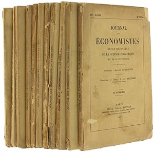 JOURNAL DES ECONOMISTES. Revue Mensuelle de la Science Economique et de la Statistique. 66e Année...