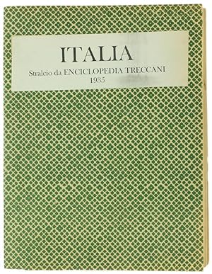 ITALIA. Stralcio dall'ENCICLOPEDIA TRECCANI (edizione del 1935).: