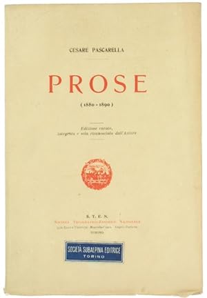 PROSE (1880-1890).: