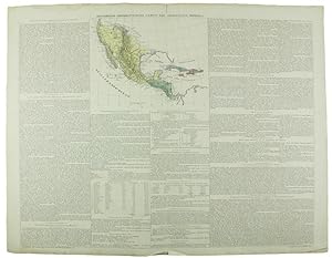 HISTORISCH-GEOGRAPHISCHE CARTE DES FREISTAAST MEXICO (Guatemala, Cuba,.). Historisch-geographisc-...