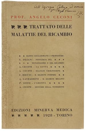 TRATTATO DELLE MALATTIE DEL RICAMBIO.: