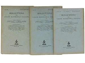 BOLLETTINO DELLA UNIONE MATEMATICA ITALIANA. Annata 1947 completa.: