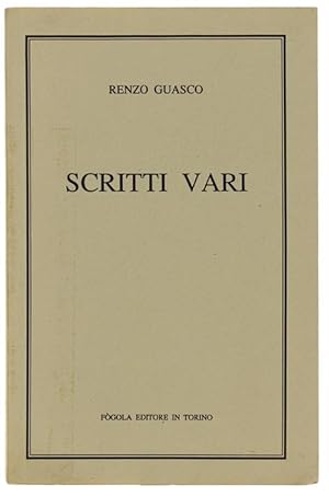 Image du vendeur pour SCRITTI VARI.: mis en vente par Bergoglio Libri d'Epoca