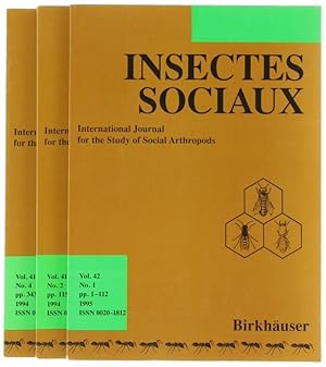 INSECTES SOCIAUX. International Journal for the Study of Social Arthropods. Vol. 41 No. 2 & 4 - V...