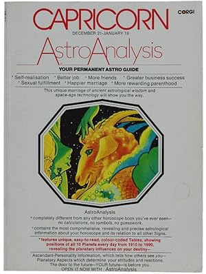 Immagine del venditore per ASTROANALYSIS - CAPRICORN. December 21 - January 19.: venduto da Bergoglio Libri d'Epoca