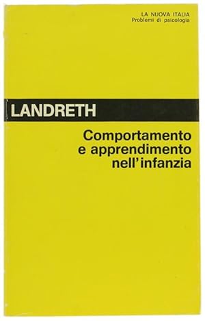 Seller image for COMPORTAMENTO E APPRENDIMENTO NELL'INFANZIA.: for sale by Bergoglio Libri d'Epoca