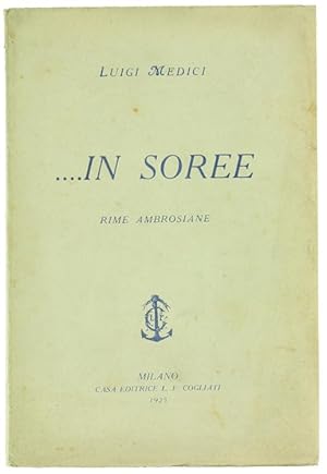 Seller image for IN SOREE. Rime ambrosiane.: for sale by Bergoglio Libri d'Epoca