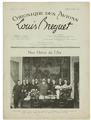 CHRONIQUE DES AVIONS LOUIS BREGUET. NOS HEROS DE L'AIR. Vol.IV - N.2 Mars-Avril 1931.: