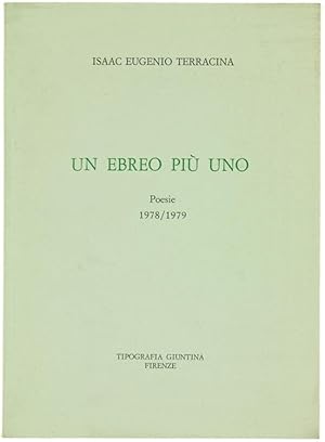 UN EBREO PIU' UNO. Poesie 1978/1979.: