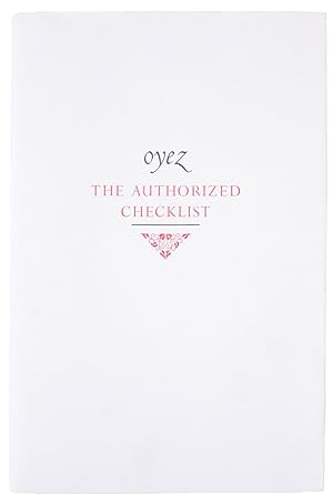 Oyez: The Authorized Checklist