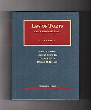 Imagen del vendedor de Law of Torts: Cases and Materials - Fifth Edition a la venta por Singularity Rare & Fine