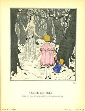 Conte De Fees, Robe Du Soir et Robe D'Enfant, De Jeanne Lanvin Print from the Gazette du Bon Ton