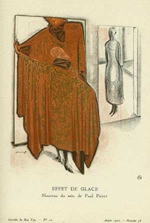 Effet de Glace: Manteau de soir, de Paul Poiret Print from the Gazette du Bon Ton