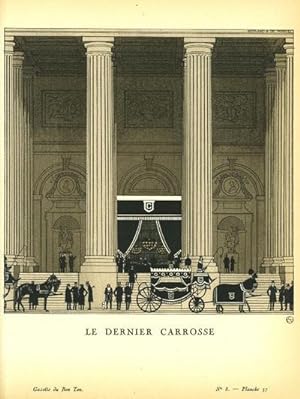 Le Dernier Carrosse. Print from the Gazette du Bon Ton