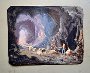 Grotta Delle Capre ( Capri ) . Aquarelle Originale