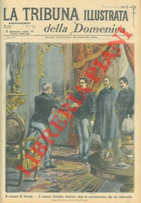 Il mistero di Verona. Il tenente Trivulzio, ricevuto, dopo la scarcerazione, dal suo colonnello.