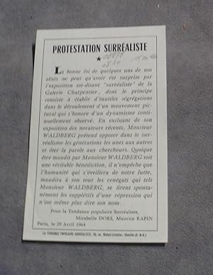 Protestation Surréaliste (Paris, le 29 Avril 1964)