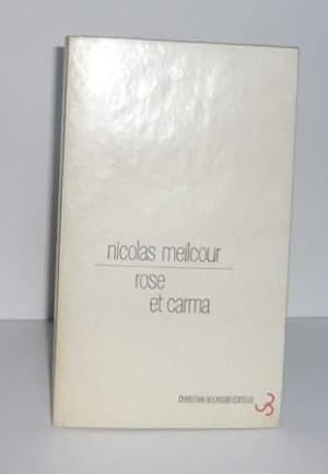 Bild des Verkufers fr Rose et Carma, Paris, Christian Bourgois, 1969. zum Verkauf von Mesnard - Comptoir du Livre Ancien