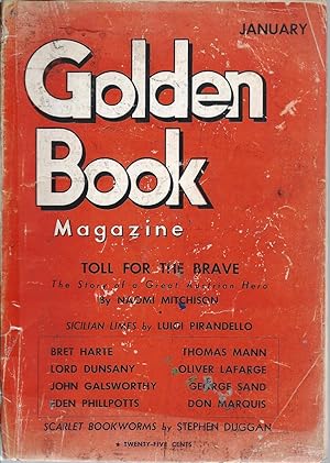 Seller image for The Golden Book Magazine 1935 Vol. 21 # 121 January for sale by John McCormick