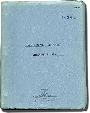 Seller image for News Is Made at Night (Original screenplay for the 1939 film) for sale by Royal Books, Inc., ABAA