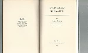 Image du vendeur pour Engineering Kinematics mis en vente par Dorley House Books, Inc.