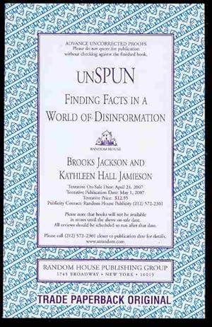 Imagen del vendedor de unSpun: Finding Facts in a World of Disinformation a la venta por Bookmarc's