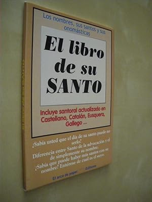 Imagen del vendedor de EL LIBRO DE SU SANTO a la venta por LIBRERIA TORMOS