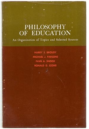 Seller image for Philosophy of Education for sale by Michael Moons Bookshop, PBFA