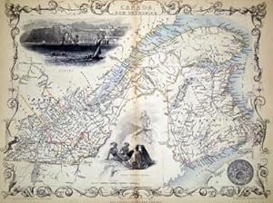 Immagine del venditore per East Canada and New Brunswick, antique map with vignette views venduto da Antipodean Books, Maps & Prints, ABAA
