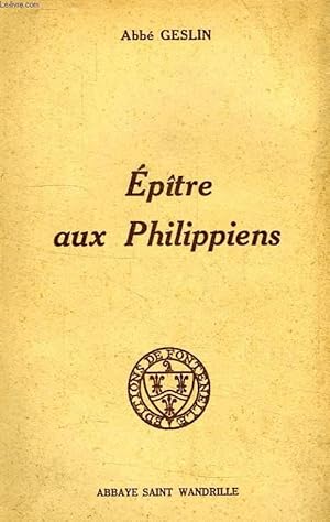 Seller image for EPITRE AUX PHILIPPIENS for sale by Le-Livre