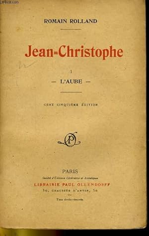 Seller image for JEAN-CHRISTOPHE 1. L'AUBE for sale by Le-Livre