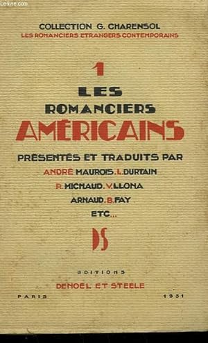 Bild des Verkufers fr LES ROMANCIERS AMERICAINS. zum Verkauf von Le-Livre