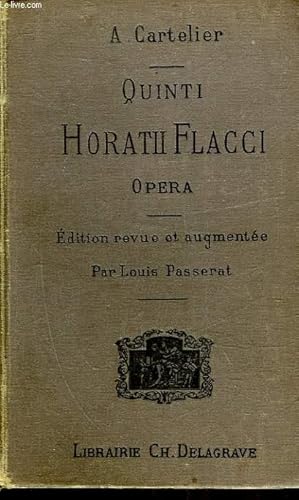 Seller image for QUINTI HORATII FLACCI - OPERA for sale by Le-Livre