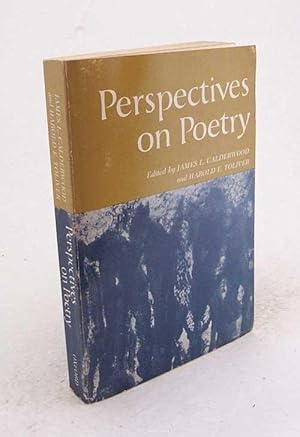 Bild des Verkufers fr Perspectives on poetry / ed. by James L. Calderwood zum Verkauf von Versandantiquariat Buchegger