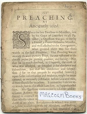 (A Treatise) of Preaching as Anciently Used