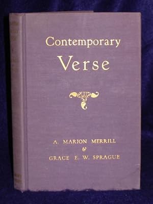 Seller image for Contemporary Verse: new edition, edited with a prologue and notes for sale by Gil's Book Loft