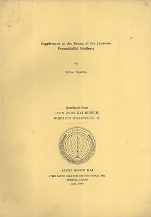 Seller image for Supplement to the Fauna of the Japanese Pyramidellid Molluscs for sale by Masalai Press
