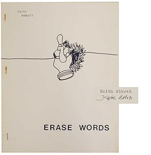 Bild des Verkufers fr Erase Words (Signed First Edition) zum Verkauf von Jeff Hirsch Books, ABAA