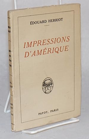 Seller image for Impressions d'Amerique for sale by Bolerium Books Inc.