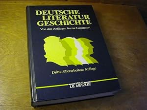 Imagen del vendedor de Deutsche Literaturgeschichte. Von Den Anfngen Bis Zur Gegenwart a la venta por Antiquariat Fuchseck