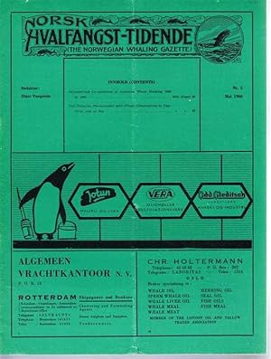 Bild des Verkufers fr Norsk Hvalfangst-Tidende (The Norwegian Whaling Gazette), Organ For the International Association of Whaling Companies. Nr. 5, Mai 1966 zum Verkauf von Bailgate Books Ltd