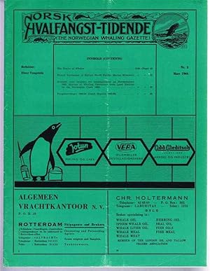 Image du vendeur pour Norsk Hvalfangst-Tidende (The Norwegian Whaling Gazette), Organ For the International Association of Whaling Companies. Nr. 3, Mars 1966 mis en vente par Bailgate Books Ltd