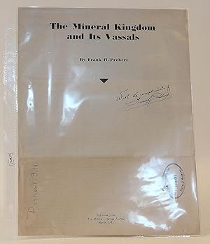 The Mineral Kingdom and Its Vassals (The Mining Congress Journal, March 1931)