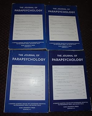 Seller image for The Journal of Parapsychology, Volume 14, Number 1, 2, 3, 4, March, June, September, December, 1950 for sale by Pensees Bookshop