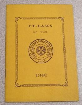 1940 By-Laws of the Ladies' Auxiliary Patriarchs Militant, I.O.O.F., Dept. of Kansas