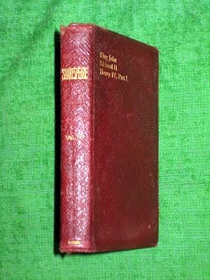 Seller image for The Oxford Miniature Shakespeare The Complete Works of Shakespeare in Twelve Volumes. Volume V (5), King John, Richard II, Henry IV Part 1. for sale by Tony Hutchinson