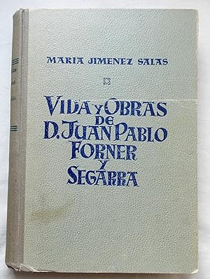 Seller image for Vida Y Obras de D. Juan Pablo Forner Y Segarra for sale by Transformer