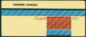 Calendar for 1942. Set of Art Deco blotters.