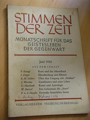 Stimmen der Zeit. Monatsschrift für das Geistesleben der Gegenwart. Band 146, Jahrgang 75, Heft 9...