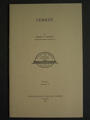 Image du vendeur pour Cement mis en vente par Bookworks [MWABA, IOBA]